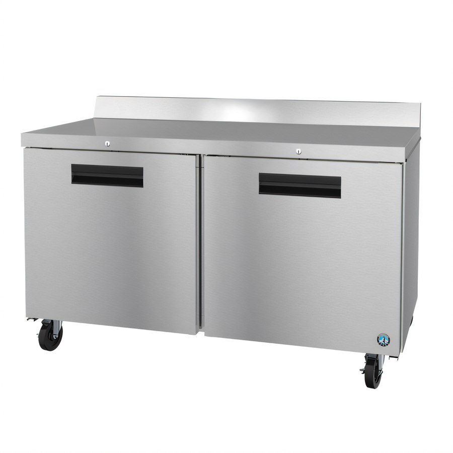 Product image #1 for Hoshizaki Steelheart WF60B-01 60-Inch Two-Section Stainless Steel Worktop Freezer with Solid Hinged Doors and Cylinder Locks