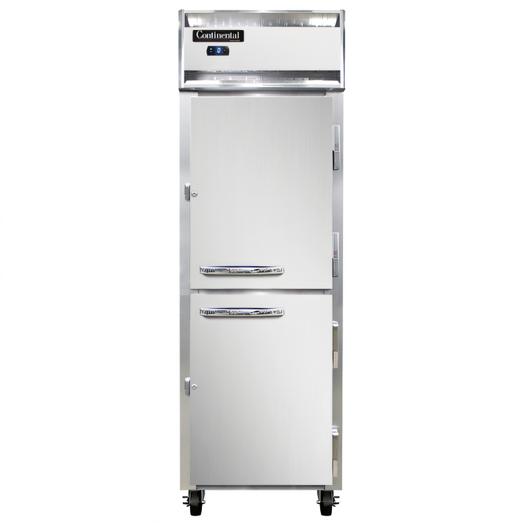 Product image #1 for Continental Refrigerator 1FSNSSHD One-Section Shallow Depth Half-Height Solid Door Reach-In Freezer