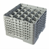 Thumbnail image #2 for Cambro Camrack Full-Size 20-Compartment Glass Rack with 6 Extenders, Soft Gray, 11-3/4 Inch High