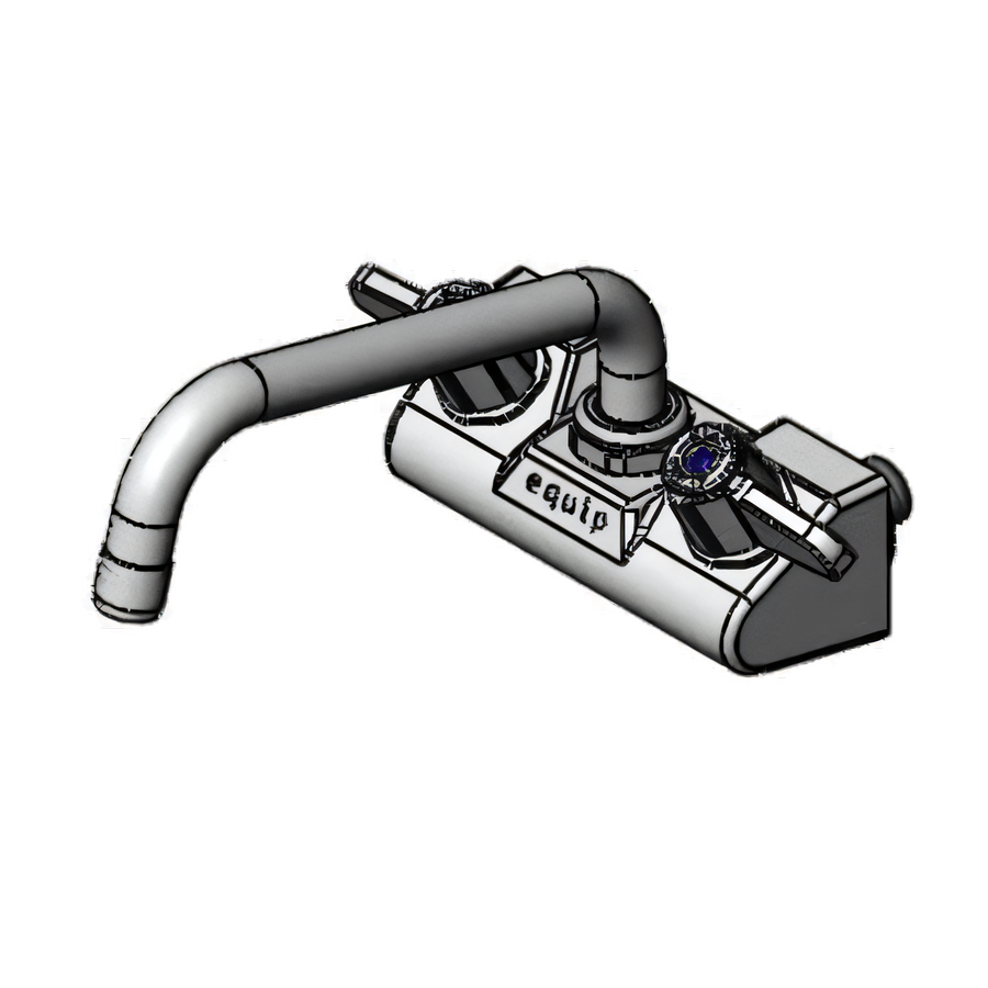 Product image #1 for Equip 4" Wall Mount Mixing Faucet with 8" Swing Nozzle and Lever Handles