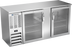 Thumbnail image #1 for Beverage Air 68-Inch Two-Section Glass Door Back Bar Cooler with Stainless Steel Top