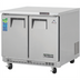 Thumbnail image #1 for Everest Refrigeration Two-Section Undercounter/Worktop Freezer with Stainless Steel Top, 35-5/8 Inches Wide, 10.0 Cu. Ft., Self-Contained Bottom Mount