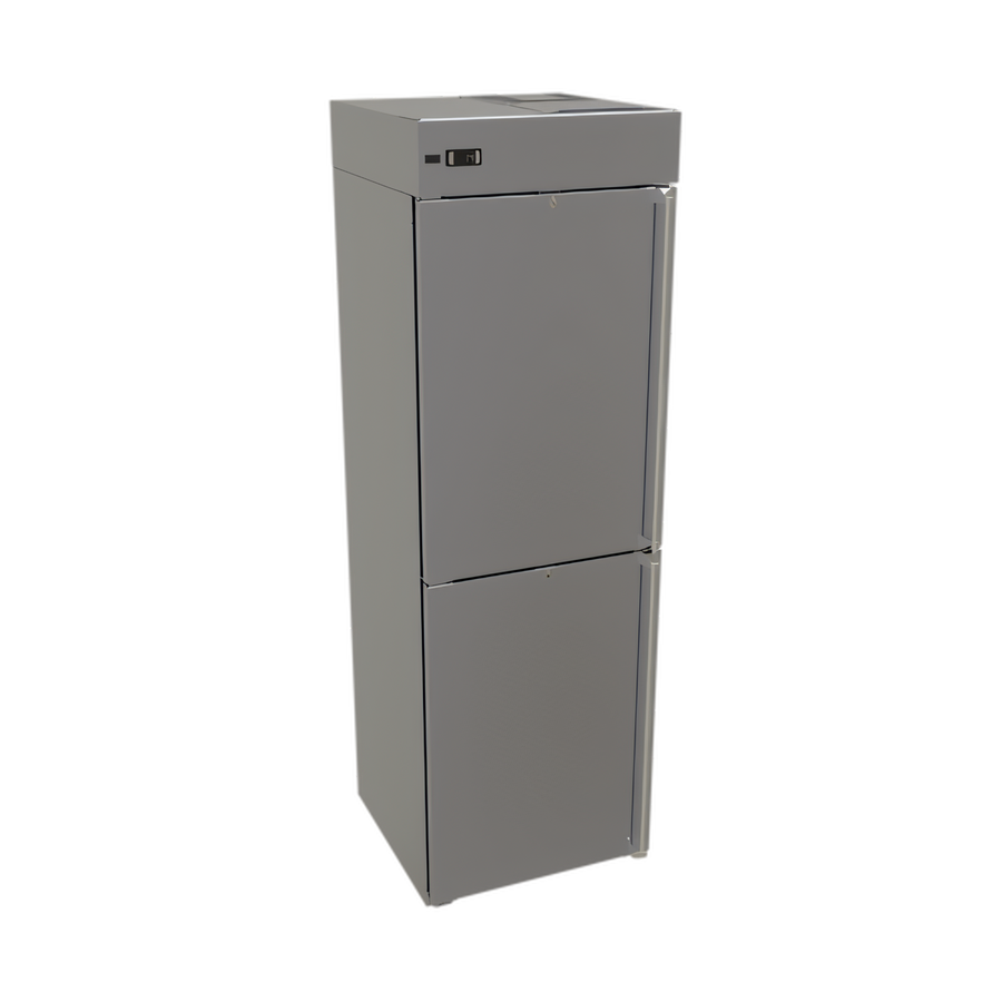 Product image #1 for Glastender One-Zone Top-Serviced High-Profile 24-Inch Wide Two-Section Half-Door Back Bar Cooler