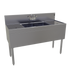 Thumbnail image #1 for Glastender DSA-48-S 48-Inch Wide Two-Compartment Underbar Sink Unit with Dual Drainboards