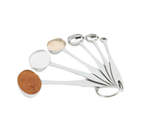 Vollrath Six-Piece Oval Measuring Spoon Set, 18/8 Stainless Steel