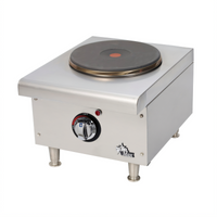 Star-Max 12-Inch Countertop Electric Hot Plate, 1 Burner, Cast Iron French Top
