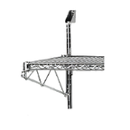 Thumbnail image #1 for Advance Tabco Special Value Series AAB-18 18-Inch Chrome-Plated Adjustable End-Mount Wall Shelving Brackets 1 Pair