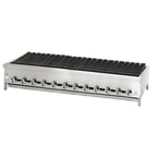 Thumbnail image #1 for Jade Range (Middleby) Supreme JB-72 72-Inch Countertop Gas Radiant Charbroiler with Cast Iron Grates and Infinite Manual Controls