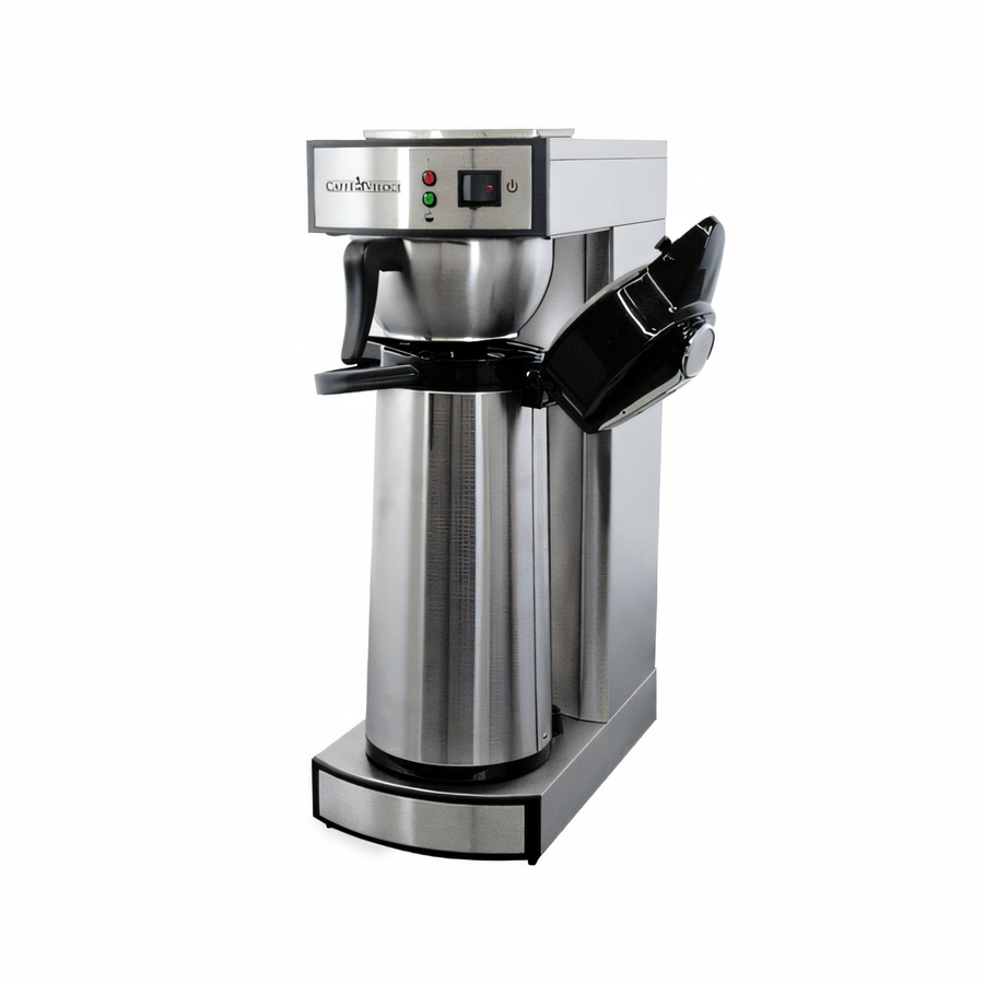 Product image #1 for Omcan USA Single Brewer Manual Pourover Airpot Coffee Maker with 2 Liter Air Pot, Stainless Steel, 120V