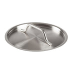 Thumbnail image #1 for Winco SSTC-2 Round Stainless Steel Pot Cover with Handle, 6-3/8" Diameter, Fits SSSP-2 Case of 6