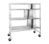 Thumbnail image #1 for Channel Manufacturing Mobile Adjustable Aluminum Tray Drying Rack, 63 x 30 x 60 Inches, 3 Shelves, 21 Slots per Shelf