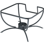 Thumbnail image #1 for Vollrath Intrigue® 46112 Black Powder-Coated Chafer Stand for Square Induction Chafers