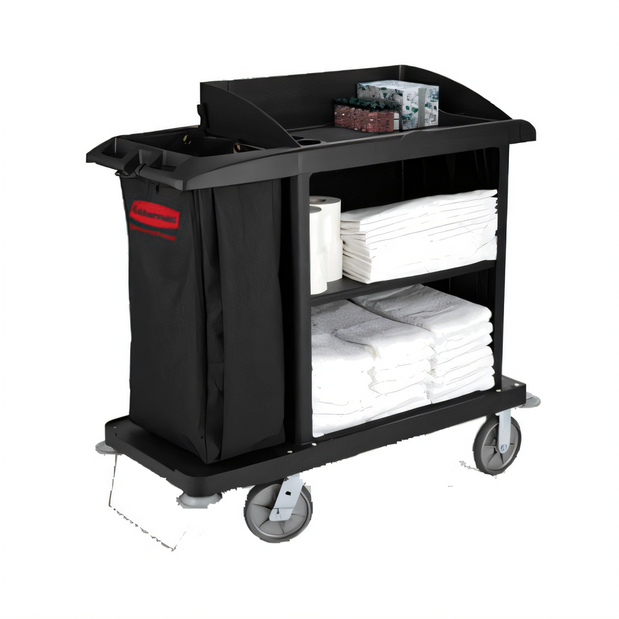 Product image #1 for Rubbermaid Commercial Products FG619000BLA Xtra Housekeeping Carts