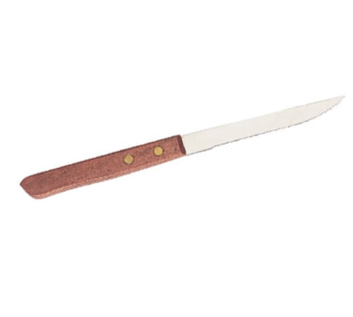 Product image #1 for Crestware Economy Pointed Wood Handle Steak Knife, 4-1/8 Inch Blade, 8 Inch Overall Length