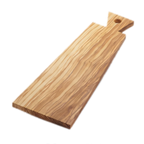 Thumbnail image #1 for American Metalcraft OWB118 Olive Wood Rectangular Serving Board with Handle, 16-5/8 x 5-7/8 Inches Case of 6