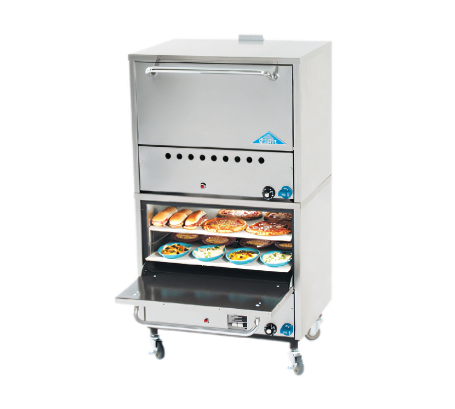 Product image #1 for Comstock-Castle 2PO26 Double-Stack Gas Pizza Deck Oven with 4 Hearth Decks