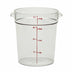 Thumbnail image #1 for Cambro Camwear Round 4 Qt Clear Polycarbonate Food Storage Container, Lid Sold Separately