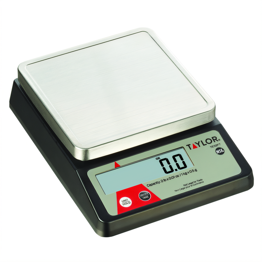 Product image #1 for Taylor TE32FT Compact Digital Portion Control Scale, 2 lb Capacity, Stainless Steel Platform