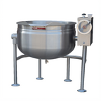 Thumbnail image #1 for Southbend (Middleby) Southbend Steam KDLT-40F 40 Gallon Direct Steam Full-Jacketed Manual Crank Tilting Steam Kettle, 316 Stainless Steel Liner