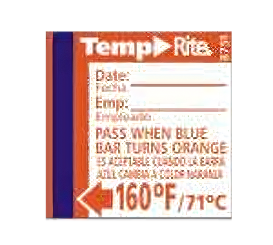 Product image #1 for Taylor Precision TempRite Stick-On Adhesive Dishwasher Temperature Labels, 160°F, 24 Labels per Pack