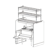 Top Shelf Pass-Thru Underbar Ice Bin and Cocktail Station with Cold Plate