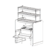 Thumbnail image #1 for Top Shelf Pass-Thru Underbar Ice Bin and Cocktail Station with Cold Plate
