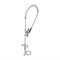 Single-Hole Deck Mount Mixing Faucet with 24-Inch Riser and 1.15 GPM Spray Valve
