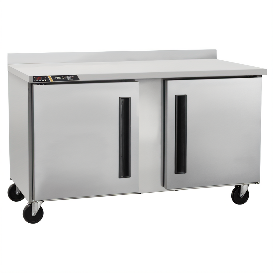 Product image #1 for Centerline by Traulsen 60-Inch Compact Worktop Undercounter Freezer with Solid Doors, Rear-Mount Refrigeration, 16.94 Cu. Ft.