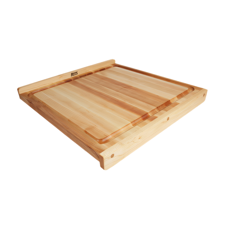 Product image #1 for Boos Block 23-3/4-Inch Square Reversible Edge Grain Maple Countertop Cutting Board with Juice Groove and Counter Lip