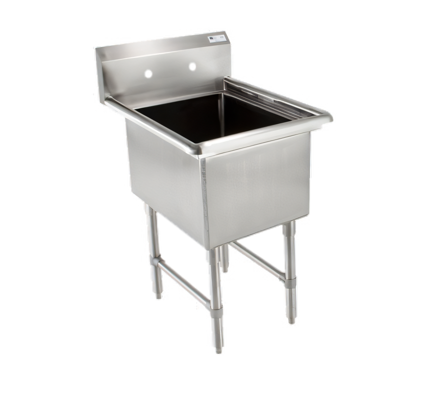 Product image #1 for John Boos B-Series 1-Compartment Stainless Steel Sink with 10-Inch Backsplash and Legs