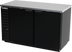 Thumbnail image #1 for Beverage Air BB58HC-B 58-Inch Two-Section Black Back Bar Refrigerator with Solid Doors