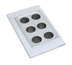 Thumbnail image #1 for Vollrath 19195 Six-Hole Round Adapter Plate for 1 1/2 Qt Bain Marie Pots