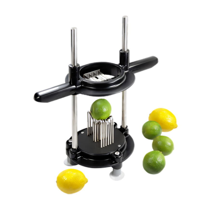 Product image #1 for Tellier Manual Lemon Slicer with Serrated Stainless Steel Blades and Suction Cup Feet