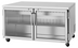 Thumbnail image #1 for Turbo Air PRO Series Two-Section Glass Door Undercounter Refrigerator, 17 Cu. Ft., 60-1/4 Inch Wide