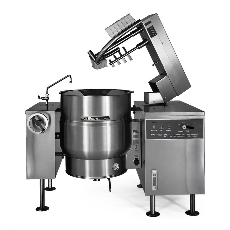 Product image #1 for Southbend Steam Electric 60-Gallon Tilting Steam Kettle Mixer, 2/3 Steam Jacket, Floor Model