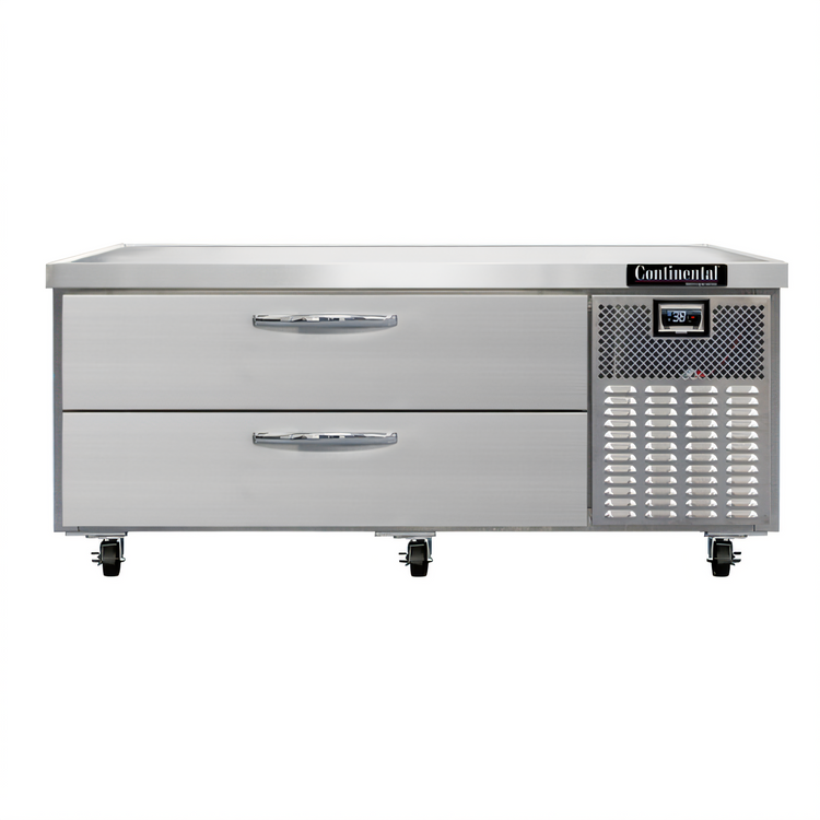 Product image #1 for Continental Refrigerator D60GN One-Section Refrigerated Griddle Stand with 2 Drawers