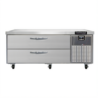 Continental Refrigerator D60GN One-Section Refrigerated Griddle Stand with 2 Drawers