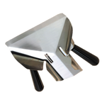 Thumbnail image #1 for American Metalcraft FFSD3 French Fry Scoop, Double Handle, Plastic Handle, Stainless Steel Case of 24