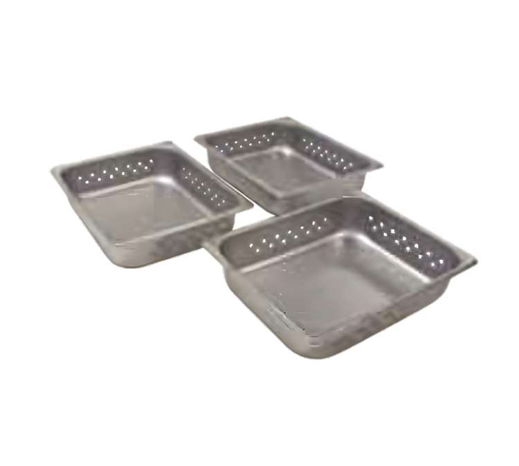 Product image #1 for Antunes 2/3 Size Solid Stainless Steel Steam Food Warmer Pan Set of 3