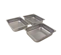 Antunes 2/3 Size Solid Stainless Steel Steam Food Warmer Pan Set of 3