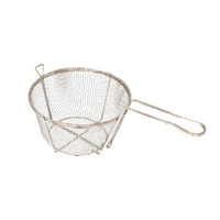 Winco FBR-8 8-1/2 Inch Round Nickel-Plated Fry Basket with 7-1/2 Inch Handle