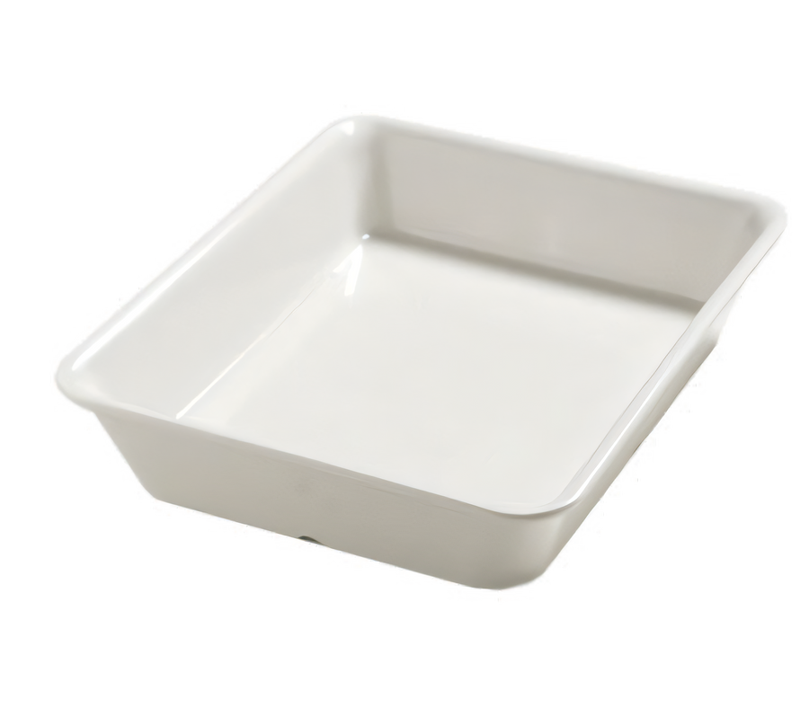 Product image #1 for Balsam™ Half-Size Rectangular Melamine Displayware Pan, Bavarian Cream