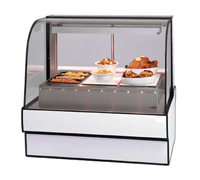 Federal Industries Curved Glass Heated Deli Case, 50.13-Inch 3-Well Wet/Dry Heat
