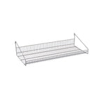 Thumbnail image #1 for Metro SmartWall GS1436K4 36 x 14 Inch Gray Wall-Mounted Grid Shelf with Retaining Edge