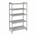 Thumbnail image #2 for Cambro Camshelving Premium 18-Inch Deep x 54-Inch Wide x 84-Inch High 5-Shelf Solid Stationary Starter Unit