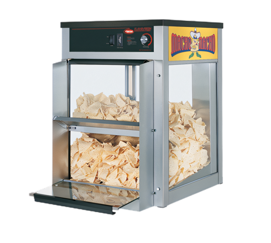 Product image #1 for Hatco Macho Nacho® Front-Loading Chip Warmer and Display Cabinet, 25 lb. Capacity