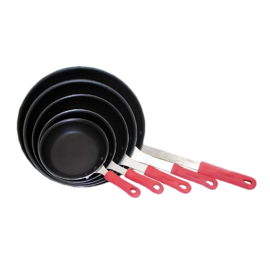Product image #1 for Hercules 10-Inch Excalibur-Coated Non-Stick Aluminum Fry Pan with Red Silicone Sleeve