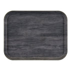 Thumbnail image #1 for Cambro Camtray® 1520DC815 Rectangular Textured Fiberglass Cafeteria Tray, 20 x 15 Inches, Charcoal Gray Case of 12