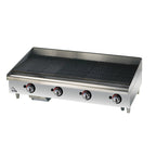 Thumbnail image #1 for Star (Middleby) Star-Max 6048CBF 48-Inch Countertop Gas Lava Rock Charbroiler with Manual Controls and Cast Iron Burners