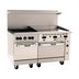 Thumbnail image #1 for Vulcan Endurance 60-Inch Gas Restaurant Range with 4 Open Burners, 36-Inch Griddle, Standard Oven and Convection Oven